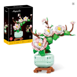 Zestaw Klocków Magnolia w Doniczce 508 el. 12 lat+