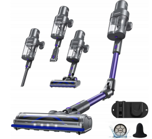 Odkurzacz pionowy JQ02 akumulatorowy 400 W 55 min fioletowy DUŻA MOC SSANIA