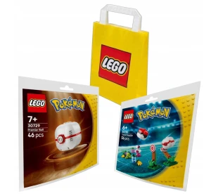 LEGO Pokémon Premier ball 30729 + Trainer supilles 30730 + Torebka lego