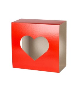 OBWOLUTA 200x200x100mm SERCE czerwone