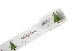 Taśma z nadrukiem WESOŁYCH ŚWIĄT