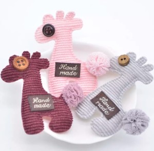 Dekoracja pluszowa Żyrafa handmade - ZESTAW 3szt