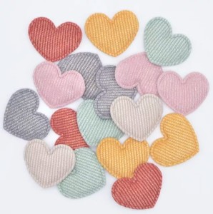 Dekoracja pluszowa SERCA - ZESTAW 10szt