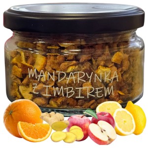 Mandarynka z Imbirem – Herbata Sypana 80g w Słoiku