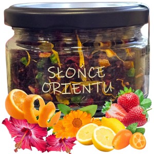 Herbata owocowa "Słońce Orientu" – herbata w słoiku, herbata na prezent 50g