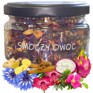 Herbata owocowa "Smoczy Owoc" – herbata w słoiku, herbata na prezent 50g