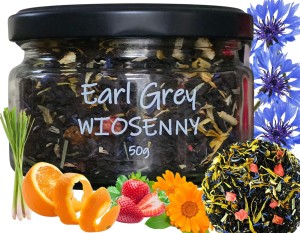 Herbata Earl Grey "WIOSENNY" - herbata sypana 50g w słoiku