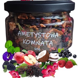 Herbata "AMETYSTOWA KOMNATA" - herbata sypana 60g w słoiku